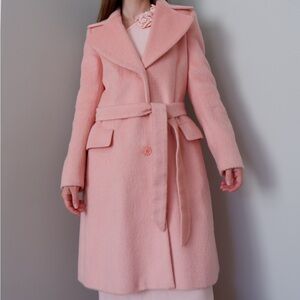 Boutique Moshino Pink Wool-Blend Coat